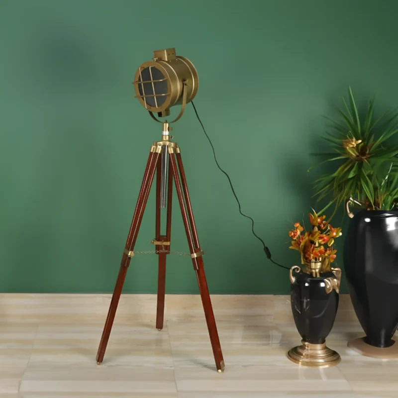 B&B Antique LED Tripod Floor Lamp - Image 6