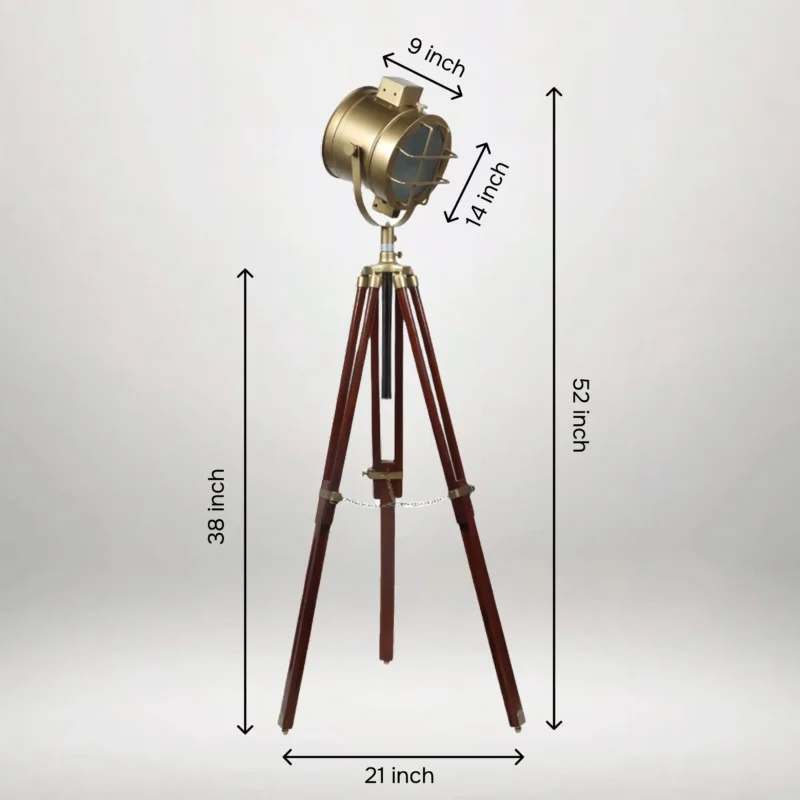 B&B Antique LED Tripod Floor Lamp - Image 3