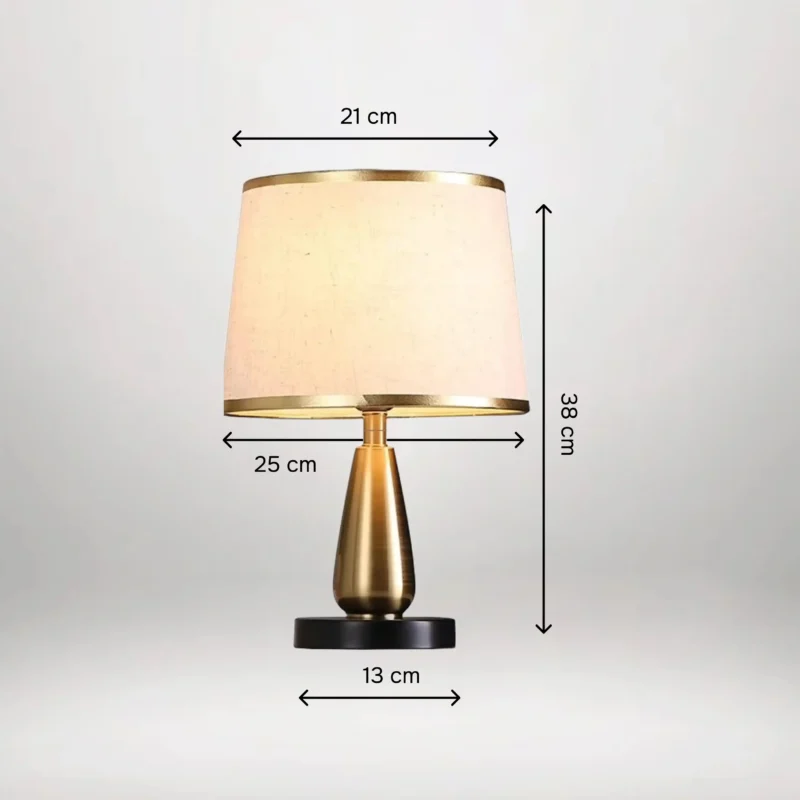 B&B Modern Table Lamp (Golden) - Image 3