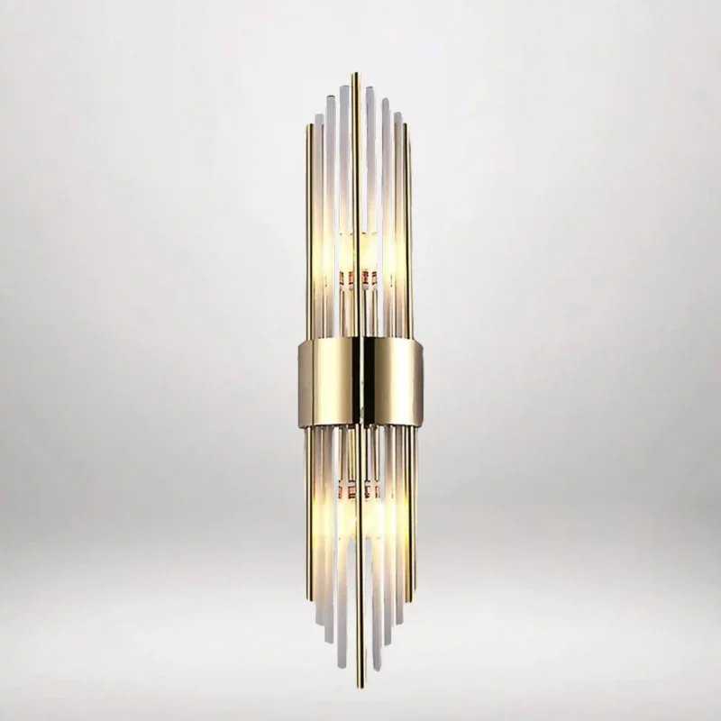 B&B Modern Vertical Gold LED Wall Sconce - Image 4