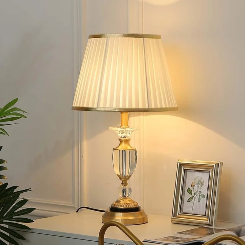 B&B Venetian Stainless Steel Crystal Lamp